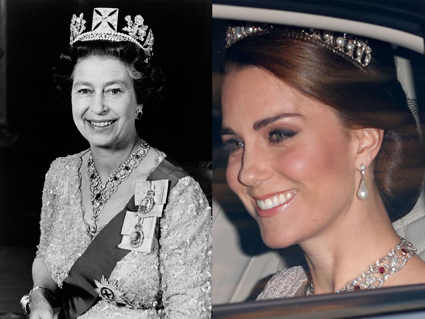 When the Duchess of Cambridge Wore The Queen's Jewellery | Tatler
