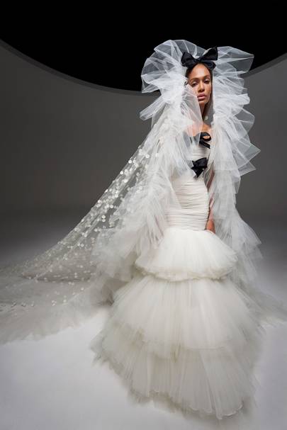 bride and beautiful couture