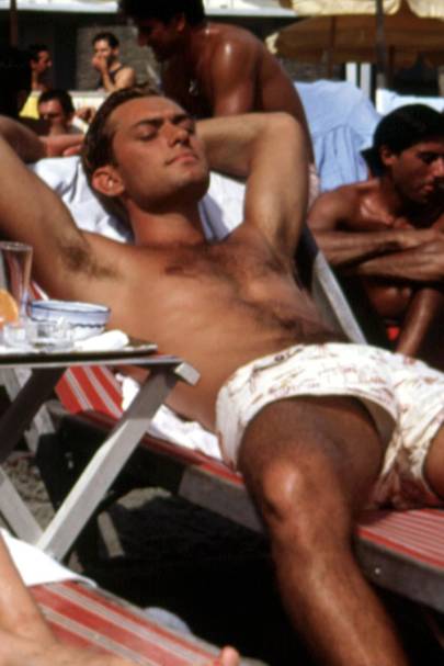 male speedo one leg