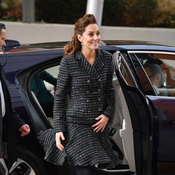 A thematic outing as Kate wears military finest for defence centre ...