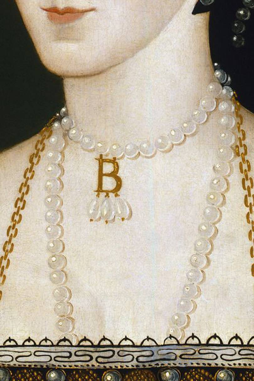 Famous Necklace Anne Boleyn Portrait Golden ‘B’ Pendant | Tatler