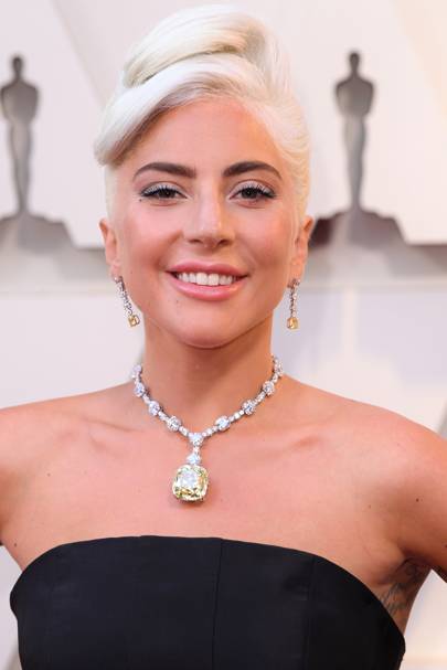 Image result for lady gaga necklace 2019 oscars
