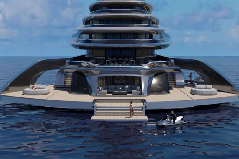 yacht helicopter garage