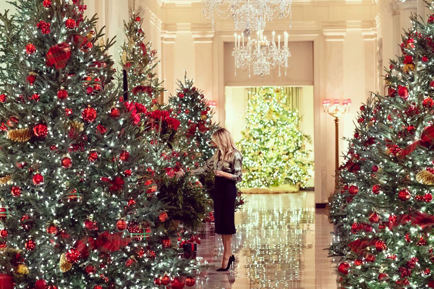 Melania Trump unveils the White House Christmas decorations Tatler