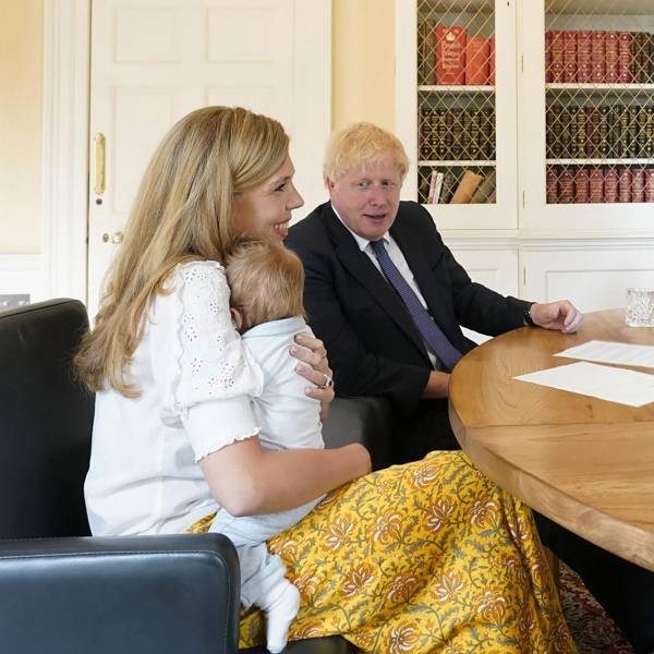 Boris Johnson and Carrie Symonds' rescue pup Dilyn also ...