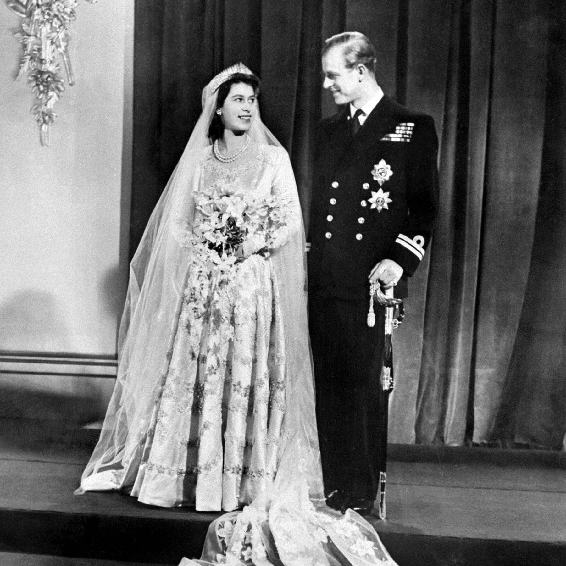 The Queen S Wedding Dress Was Created Using Wartime Ration Coupons Tatler