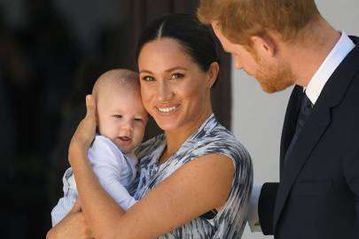 El duque y la duquesa de Sussex con su hijo Archie.