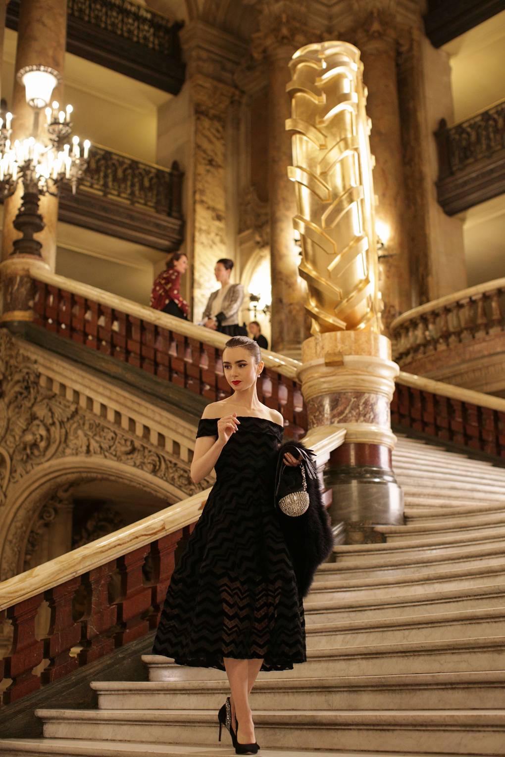 Lily Collins Movie List - Lily Collins Emily In Paris Richard Dennen Crillon Ball Le Bal De La Haute Couture 2007 Tatler