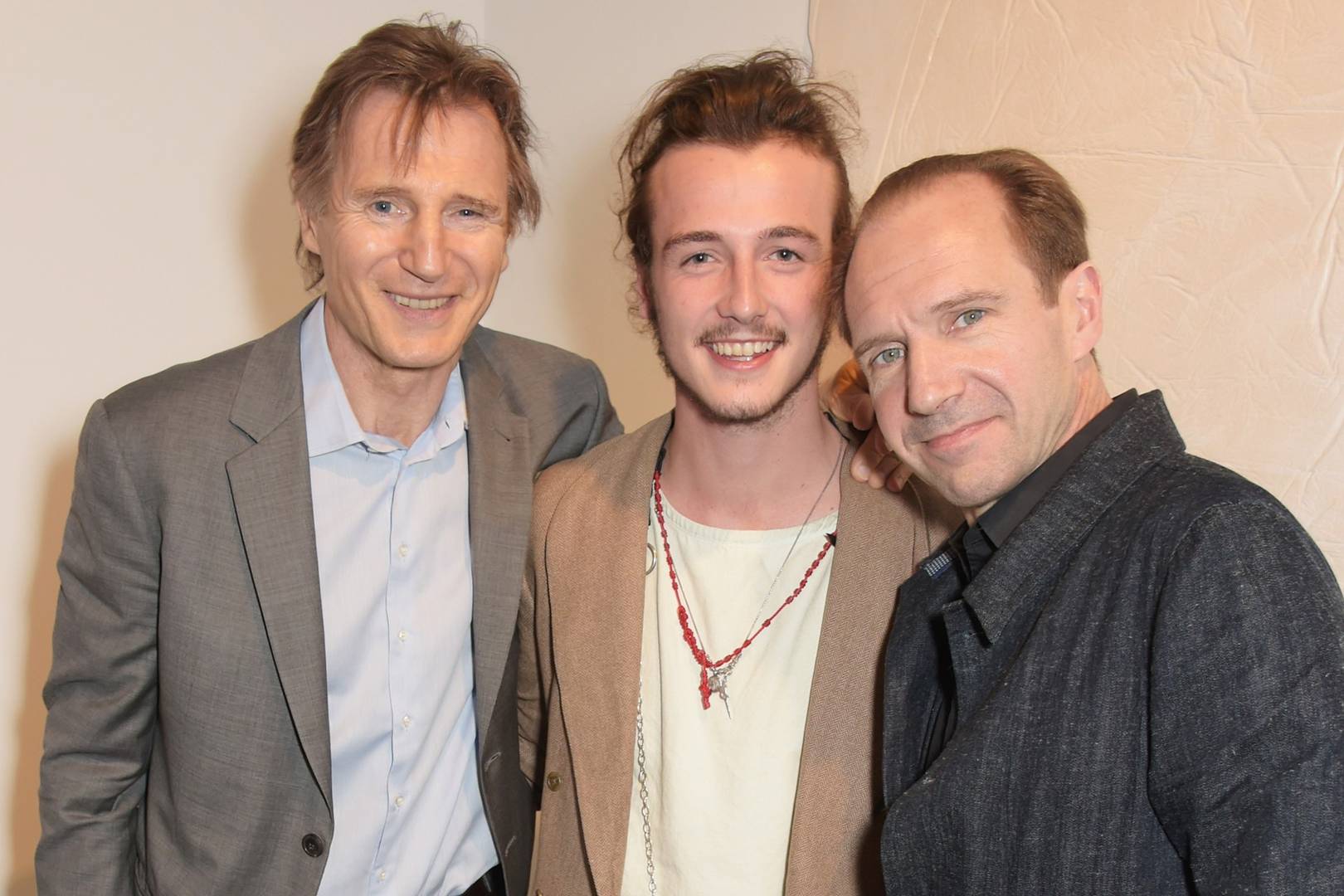Liam Neeson Micheal Neeson And Ralph Fiennes  Tatler 3jun15 Getty B 
