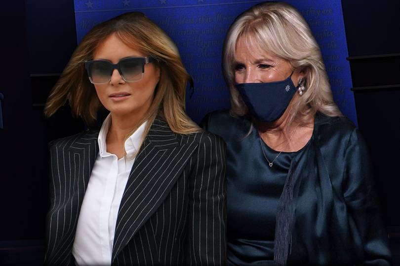 It's Trump V Biden: The Fashion Edition, As Melania And Jill Face Off ...