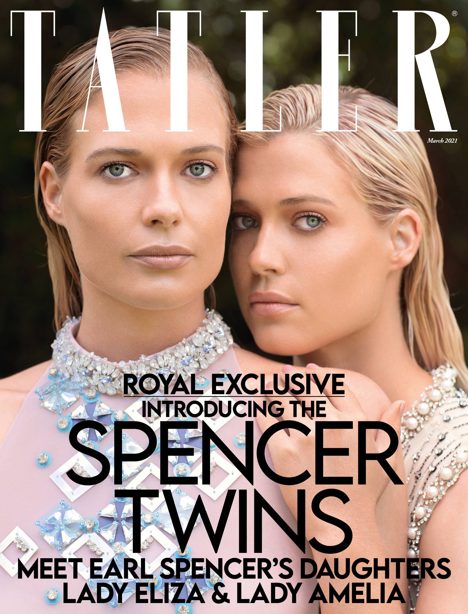 Inside the new issue starring twins Lady Amelia and Lady Eliza Spencer ...