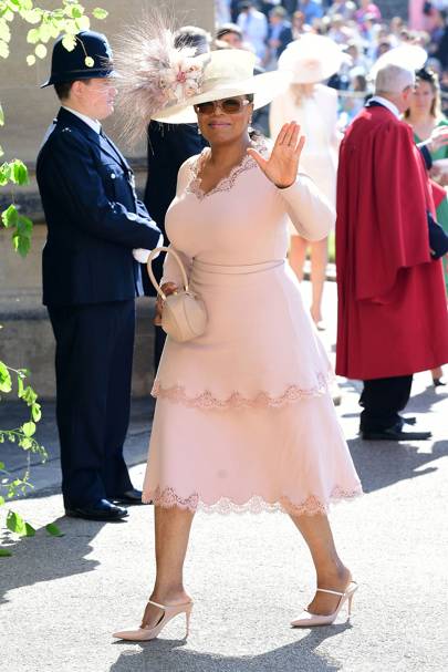 OPRAH WINFREY ASISTIENDO A LA BODA DEL DUQUE Y LA DUQUESA DE SUSSEX EN 2018