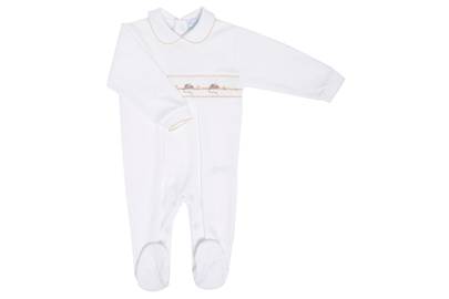 smocked sleepsuit