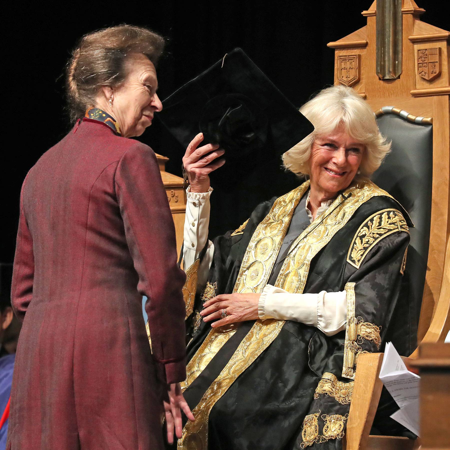 The Duchess of Cornwall and Princess Anne united for rare royal ...