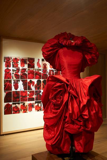 mcqueen red dress