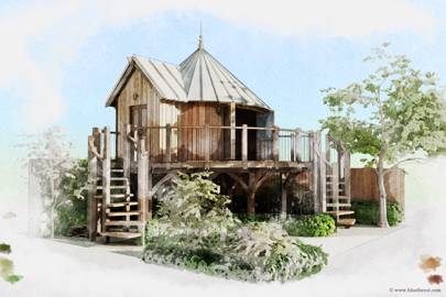 treehouse chewton glen chelsea flower unveiled advertisement