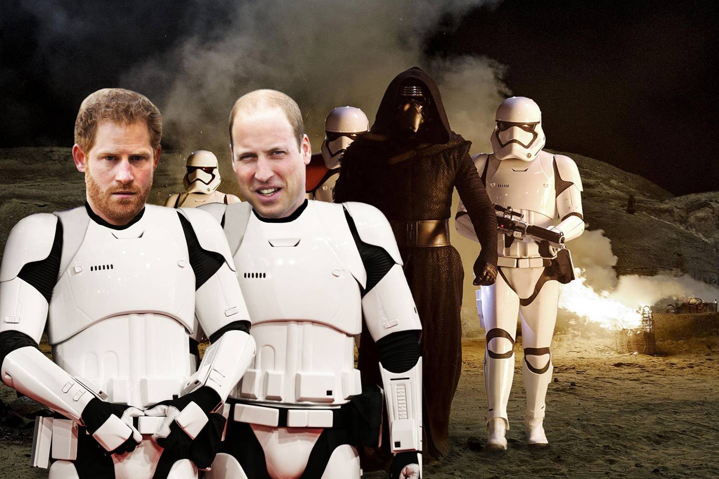 Star Wars Day 2016 Prince William & Prince Harry Star Wars